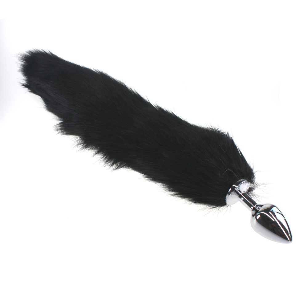 (image for) Colorful Fox Tail Stainless steel Butt Plug