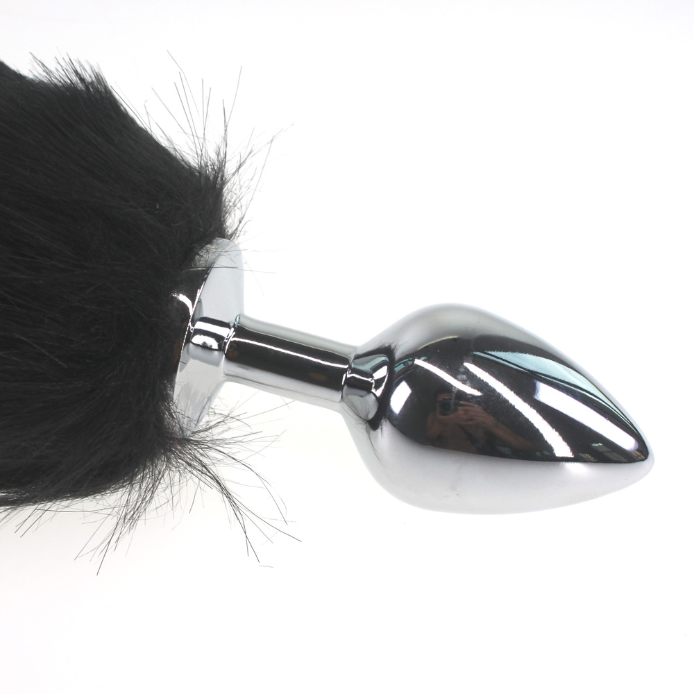 (image for) Colorful Fox Tail Stainless steel Butt Plug