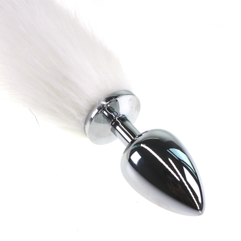 (image for) Colorful Fox Tail Stainless steel Butt Plug