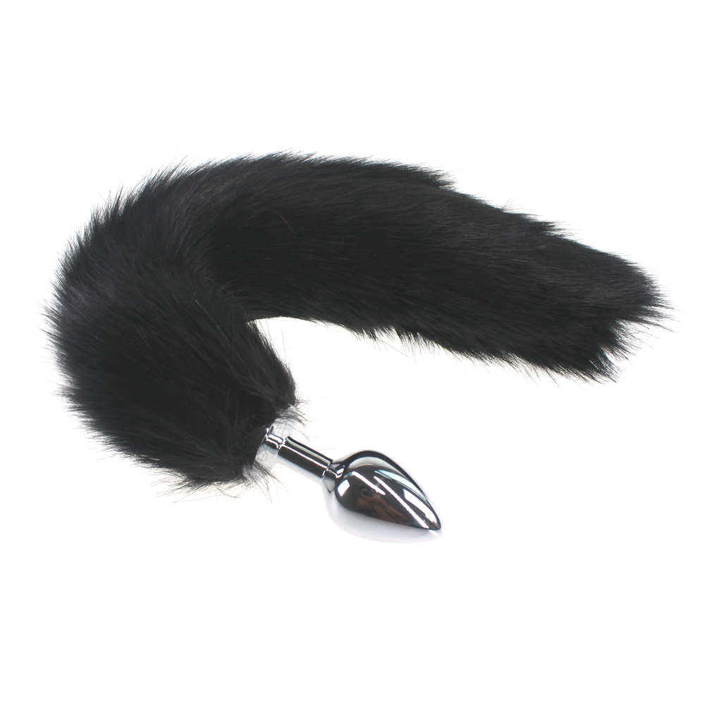 (image for) Colorful Fox Tail Stainless steel Butt Plug