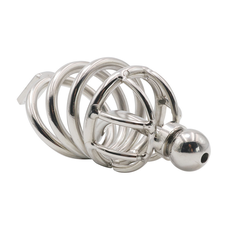 (image for) Chastity Cage Urethral Tube With Anal Plug