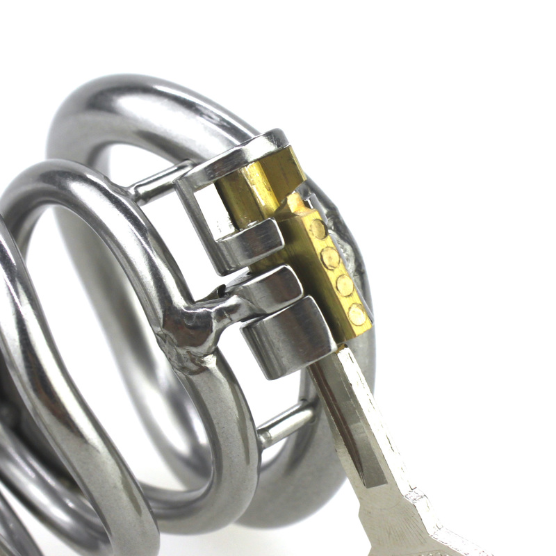 (image for) Built-in Lock Male Chastity Cage
