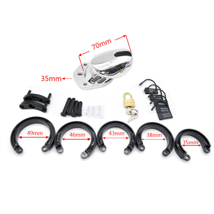 (image for) Sliver Male Chastity Cage CB6000 CB6000S