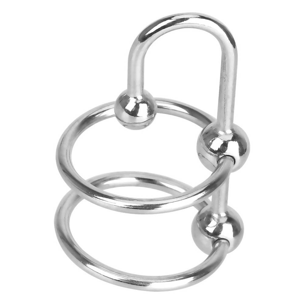 (image for) Double Ring Balled Penis Plug