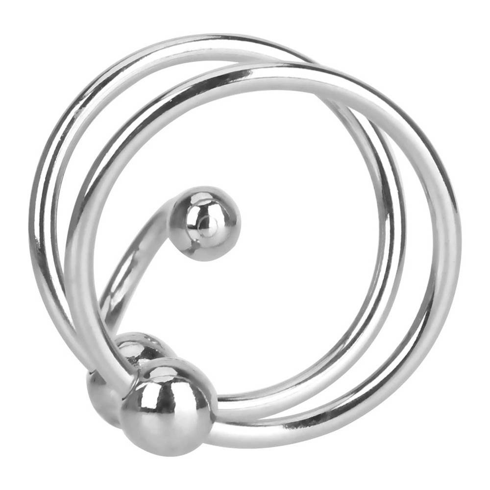 (image for) Double Ring Balled Penis Plug