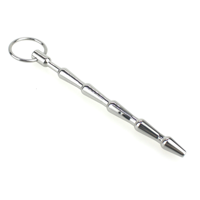 Medium Metal Penis Plug With Pull Ring