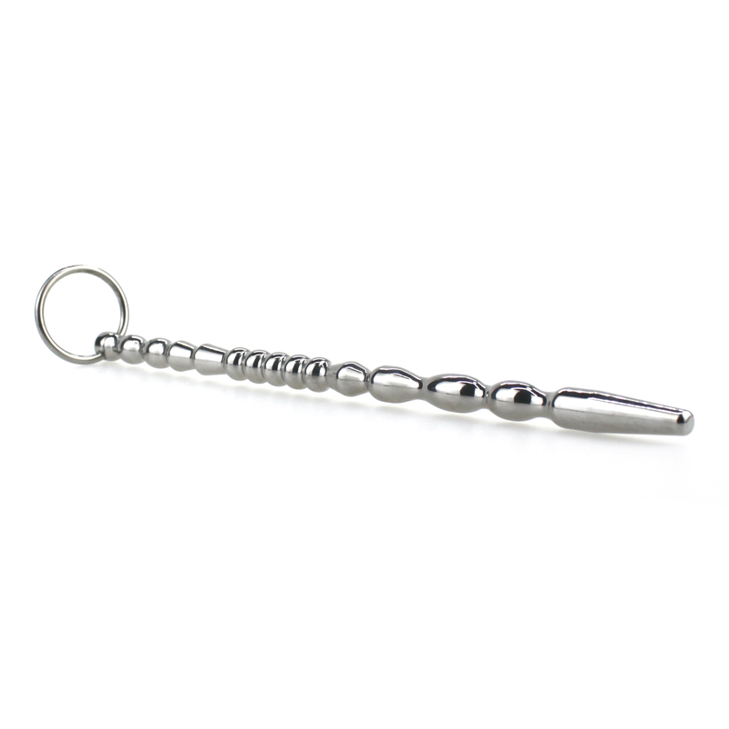 (image for) Stainless Steel Ribbed Urethral Dilator - 8.2"