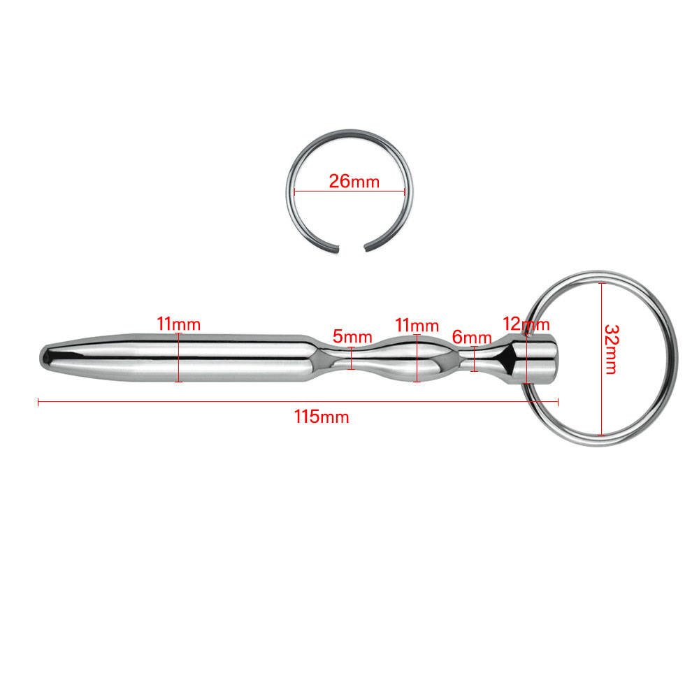 (image for) Ultrasonic Penis Plug With Glans Ring