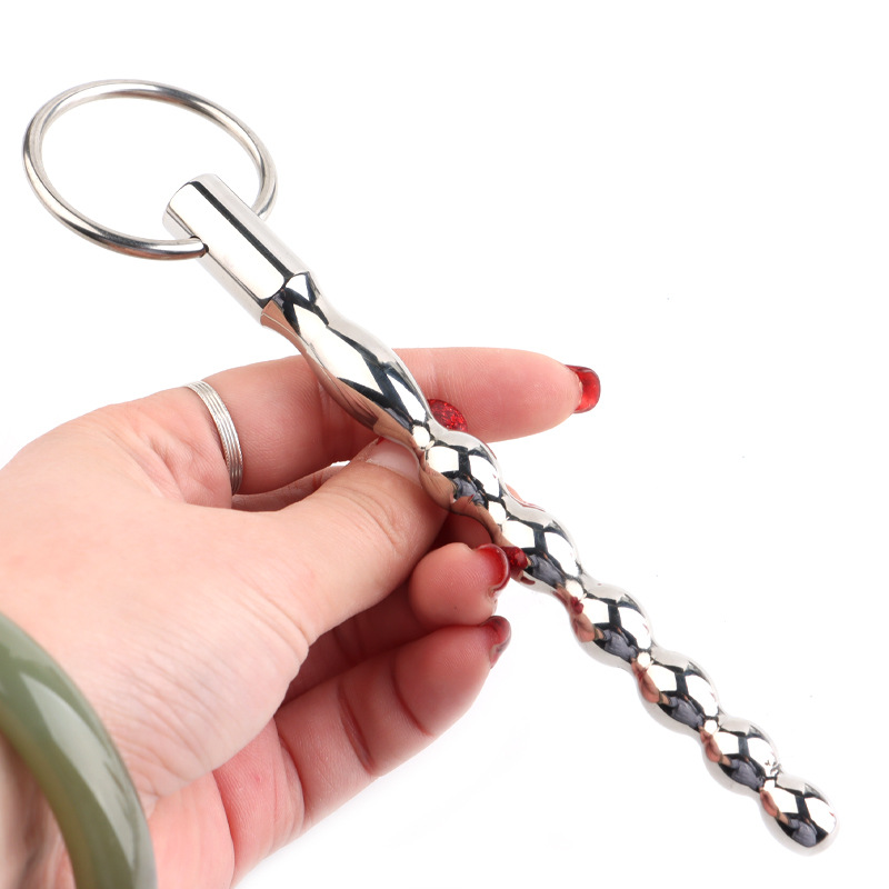 (image for) Steel Power Tools Penis Plug with Glans Ring - 5.1"