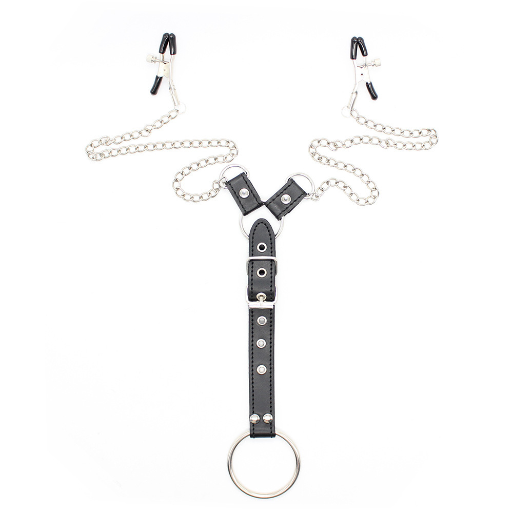 (image for) Penitentiary Nipple Clamps and Cock Ring Set