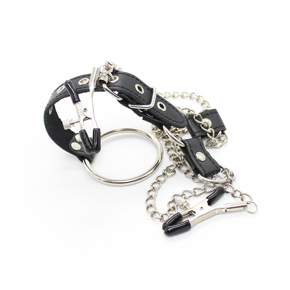 (image for) Penitentiary Nipple Clamps and Cock Ring Set