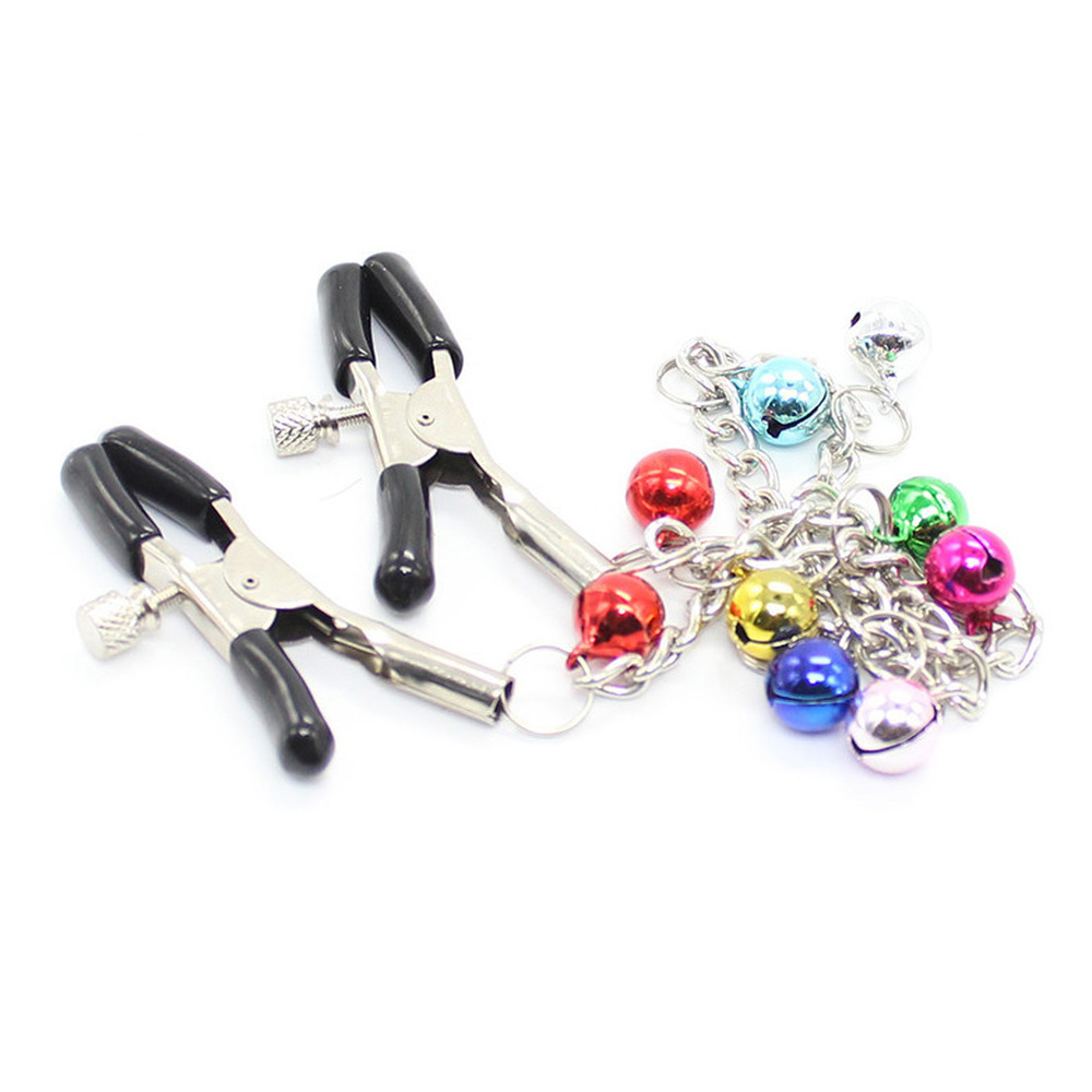 (image for) Ornament Adjustable Nipple Clamps with Bell Chain