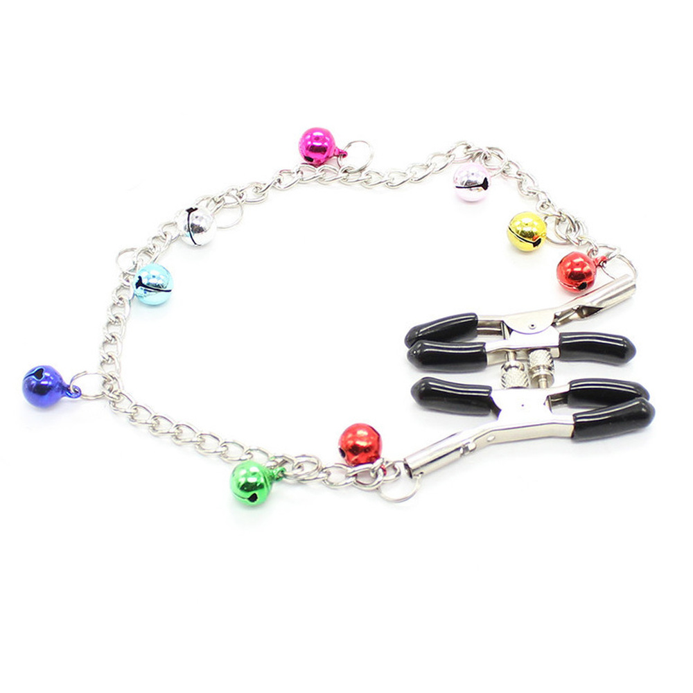 (image for) Ornament Adjustable Nipple Clamps with Bell Chain
