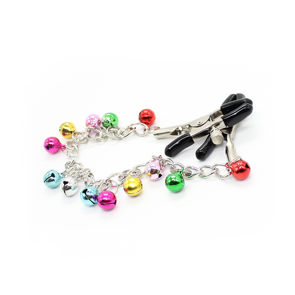 (image for) Ornament Adjustable Nipple Clamps with Bell Chain