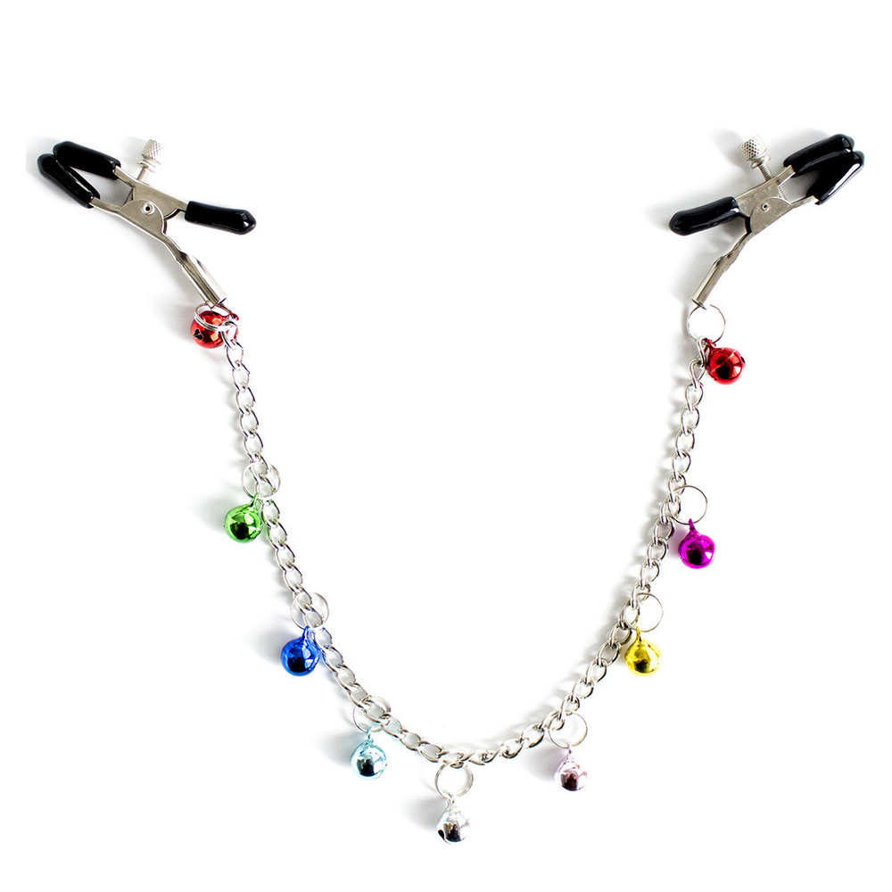 (image for) Ornament Adjustable Nipple Clamps with Bell Chain