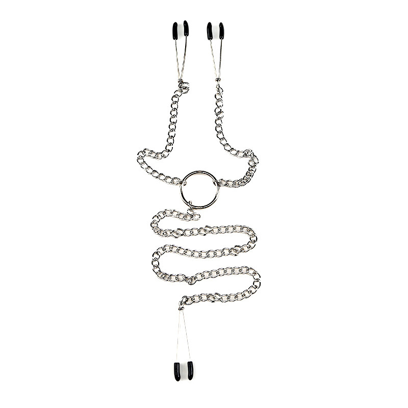 (image for) Nipple Tweezers and Clit Clamp with Chain