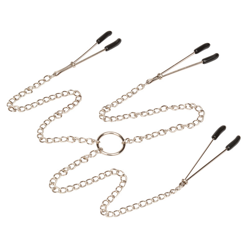 (image for) Nipple Tweezers and Clit Clamp with Chain
