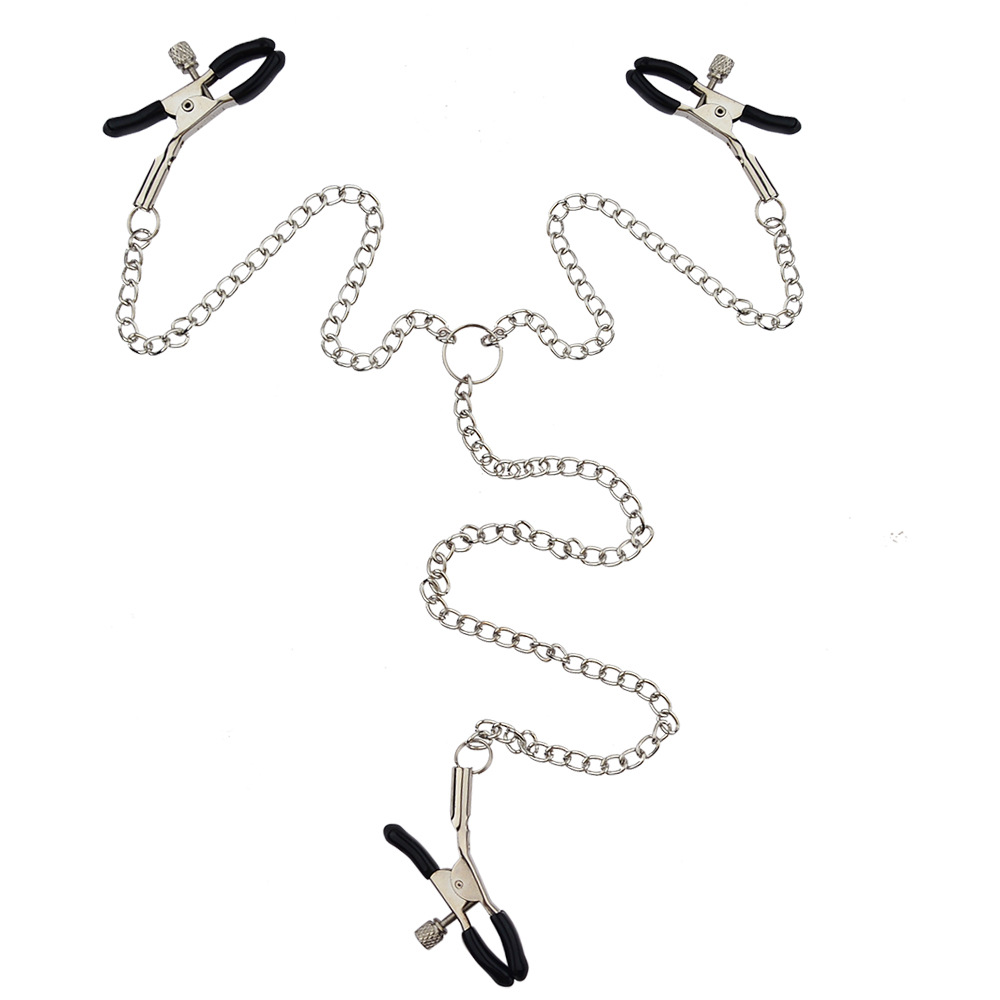(image for) Nipple Clamps and Clit Clamp with Chain