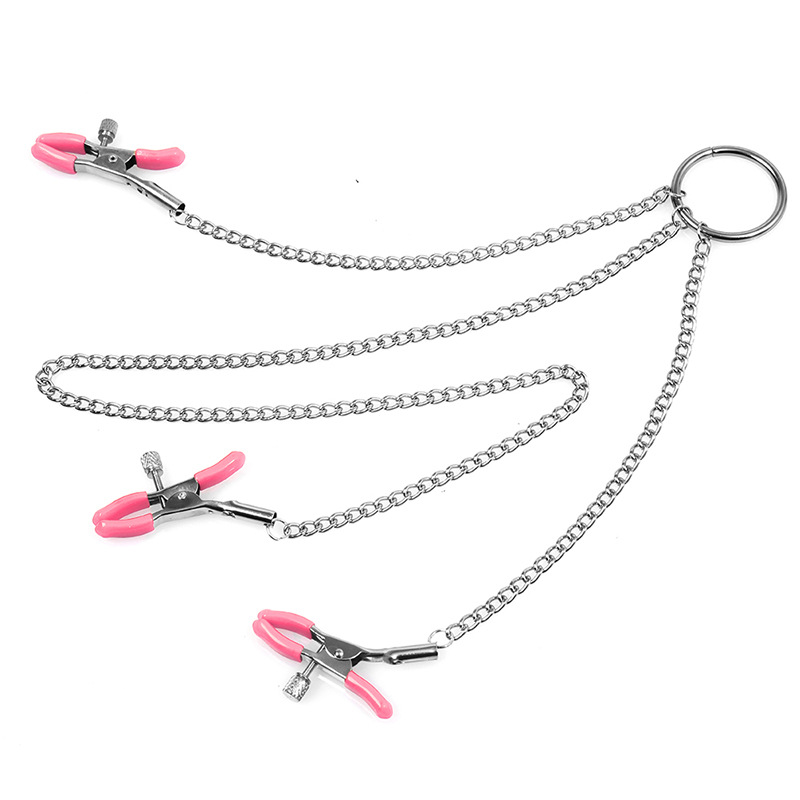 (image for) Nipple Clamps and Clit Clamp with Chain