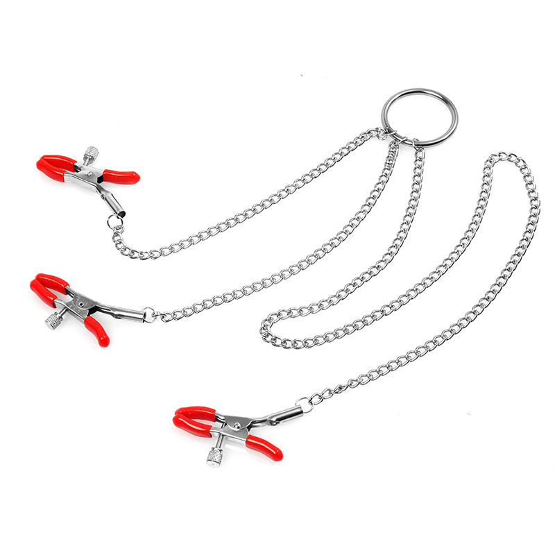 (image for) Nipple Clamps and Clit Clamp with Chain