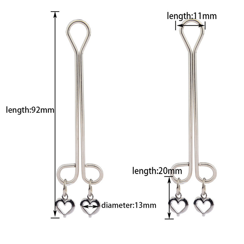 (image for) Nipple Tit Clamps with Heart