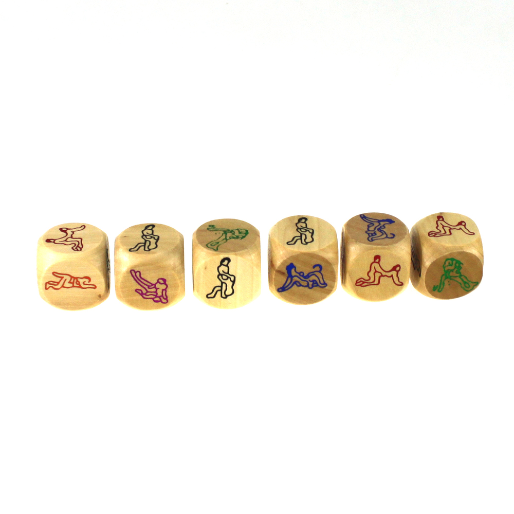 (image for) Six Sex Positions Wood Dice