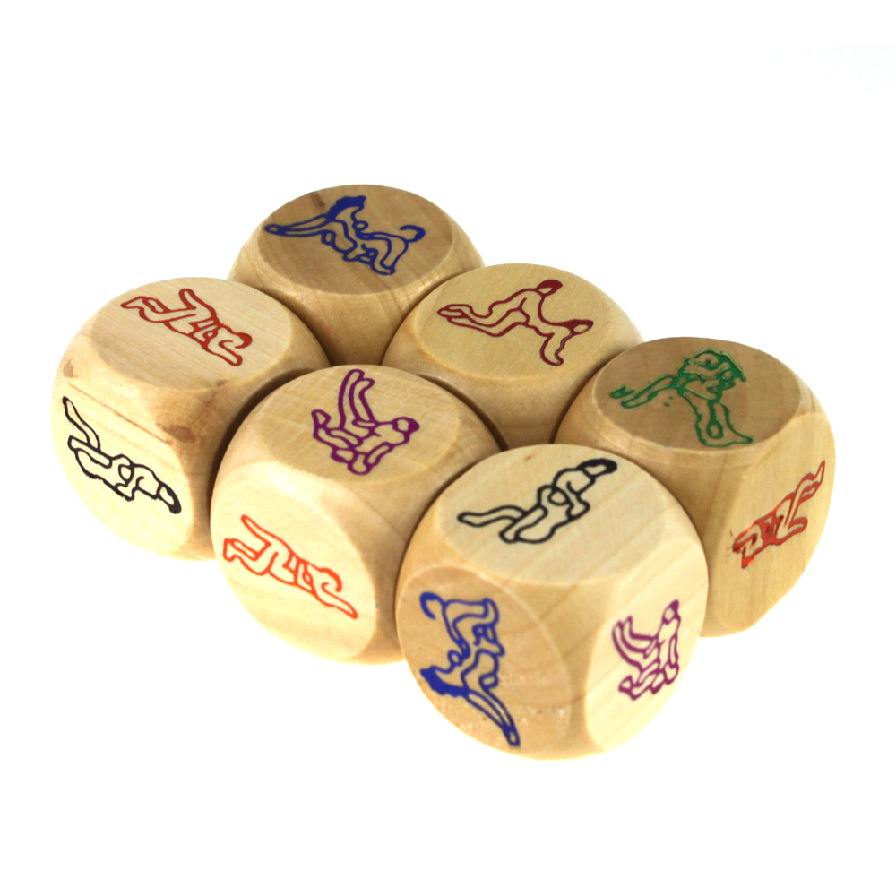 (image for) Six Sex Positions Wood Dice