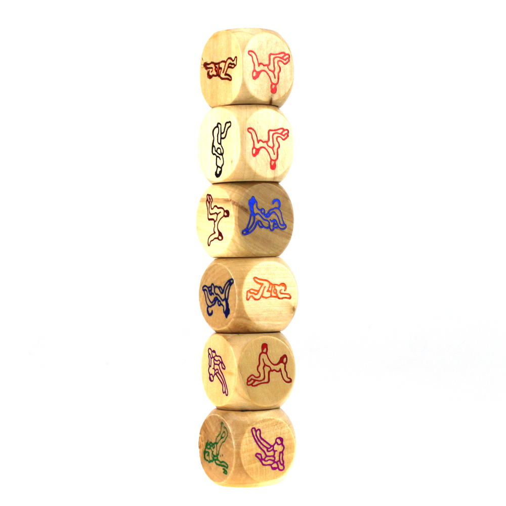 (image for) Six Sex Positions Wood Dice