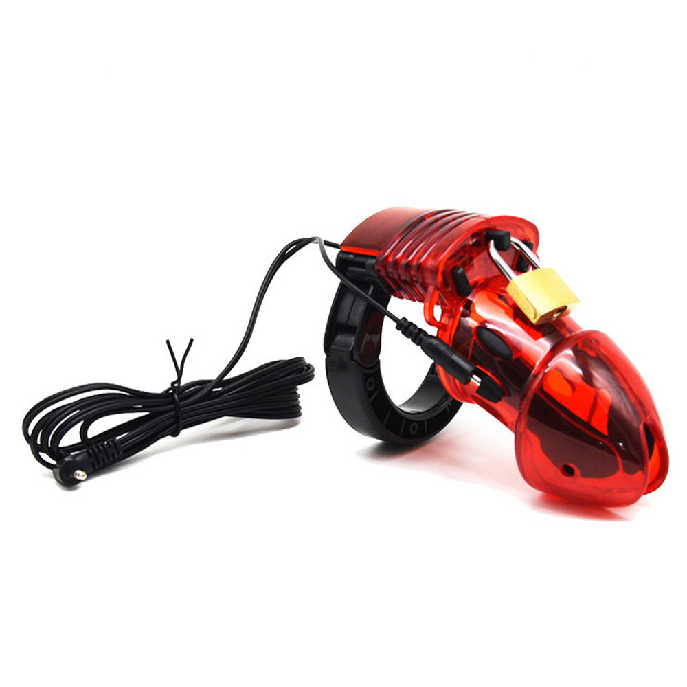 Electro Sex Chastity Device - Red
