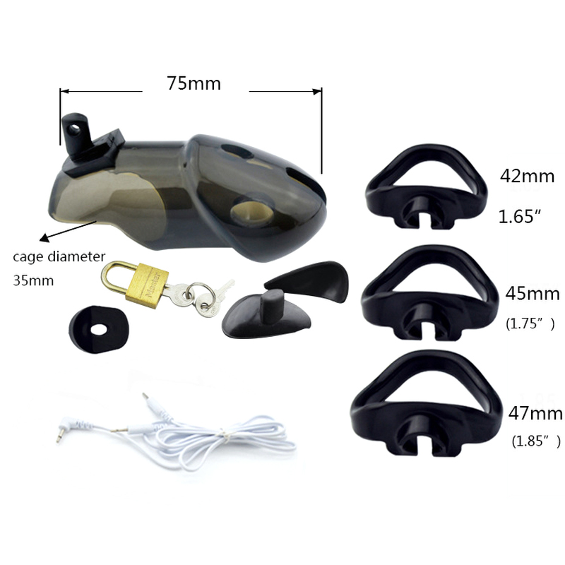 (image for) Electro-Sex Locking Cock Cage Chastity