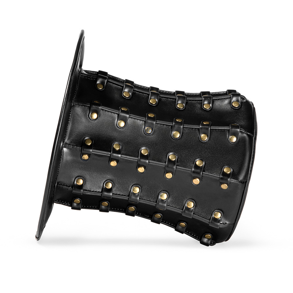 (image for) Punk Unisex Rivet High Top Party PU Top Hat
