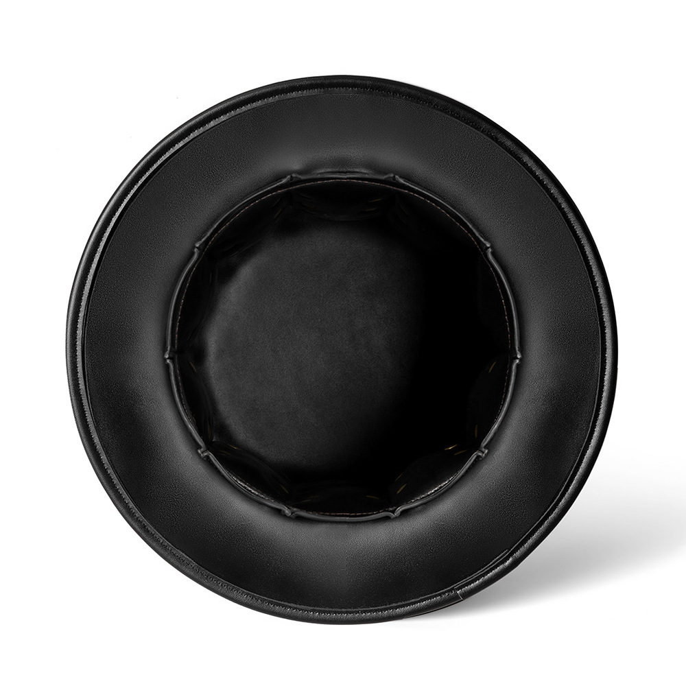 (image for) Punk Unisex Rivet High Top Party PU Top Hat
