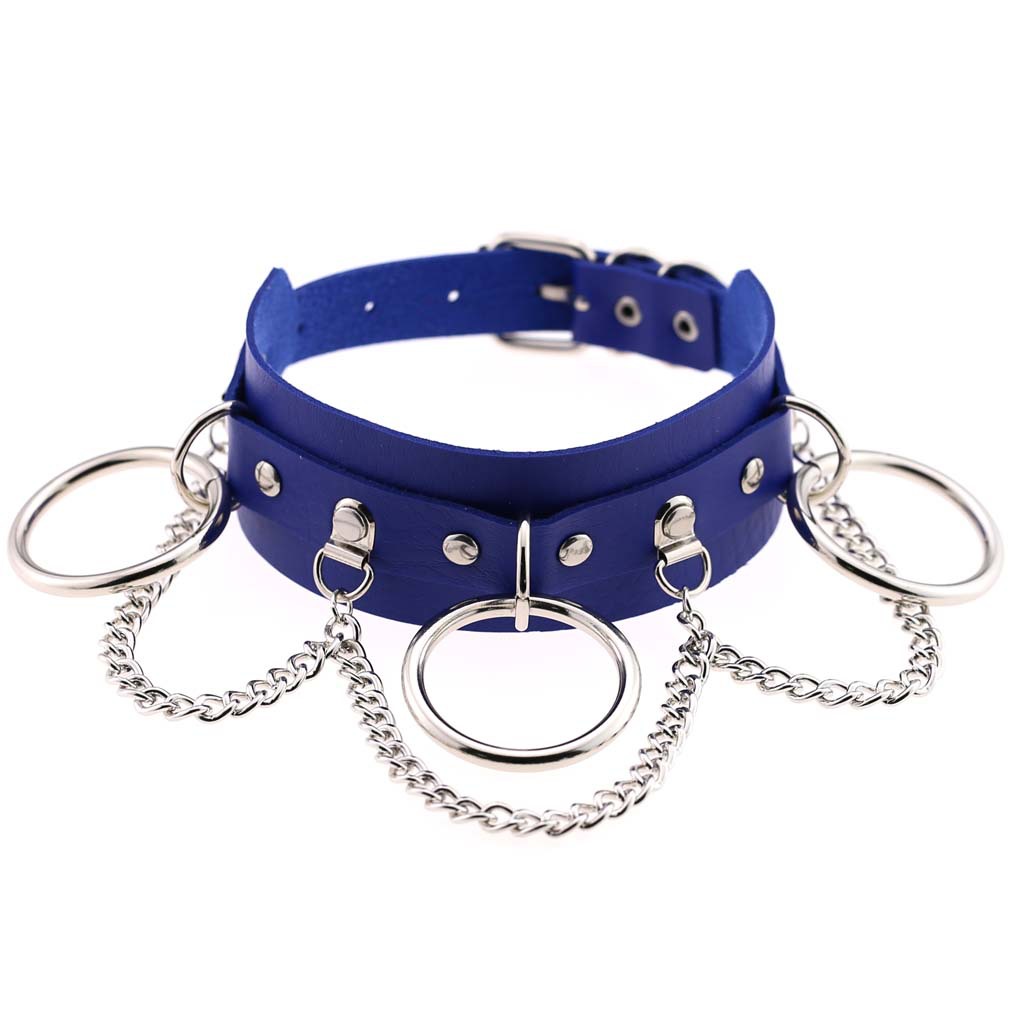 (image for) Metal O Ring Collar With Chain