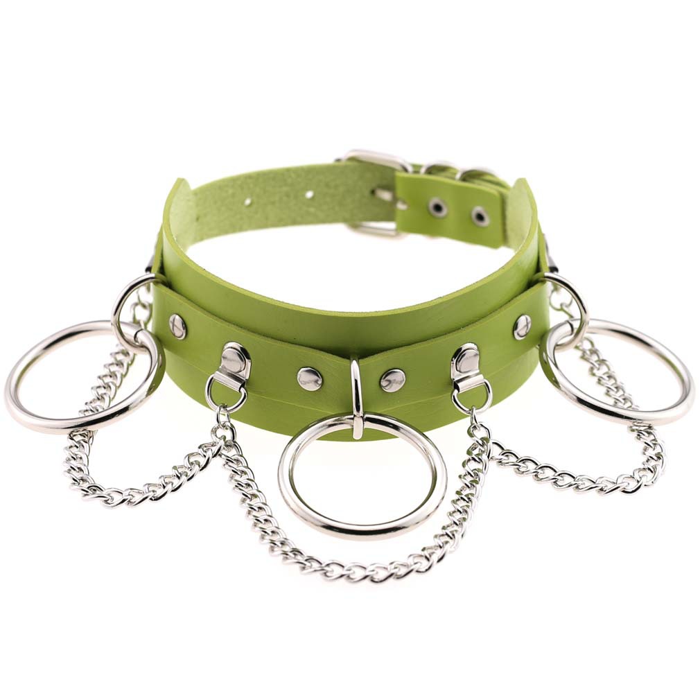 (image for) Metal O Ring Collar With Chain