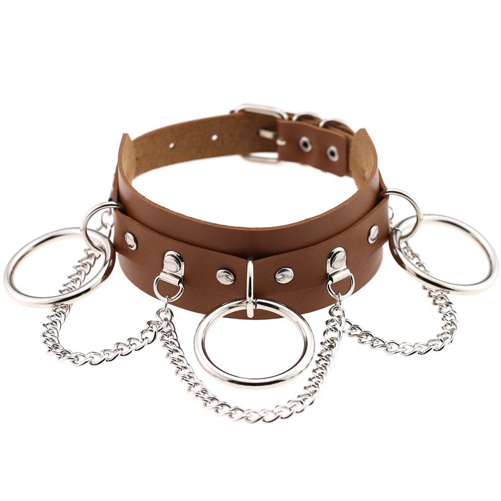 (image for) Metal O Ring Collar With Chain
