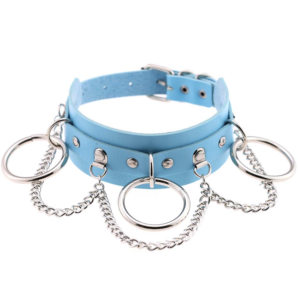 (image for) Metal O Ring Collar With Chain