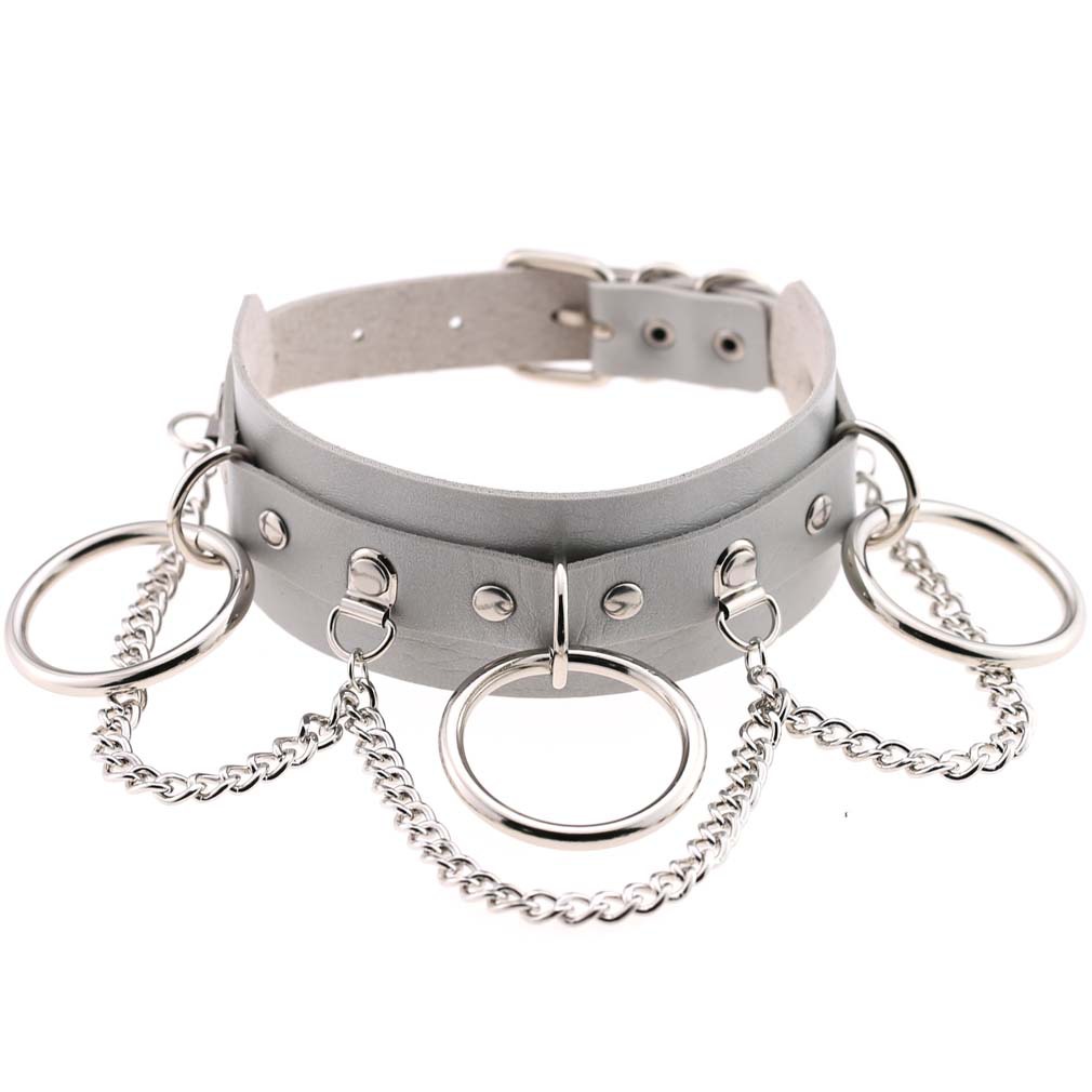 (image for) Metal O Ring Collar With Chain