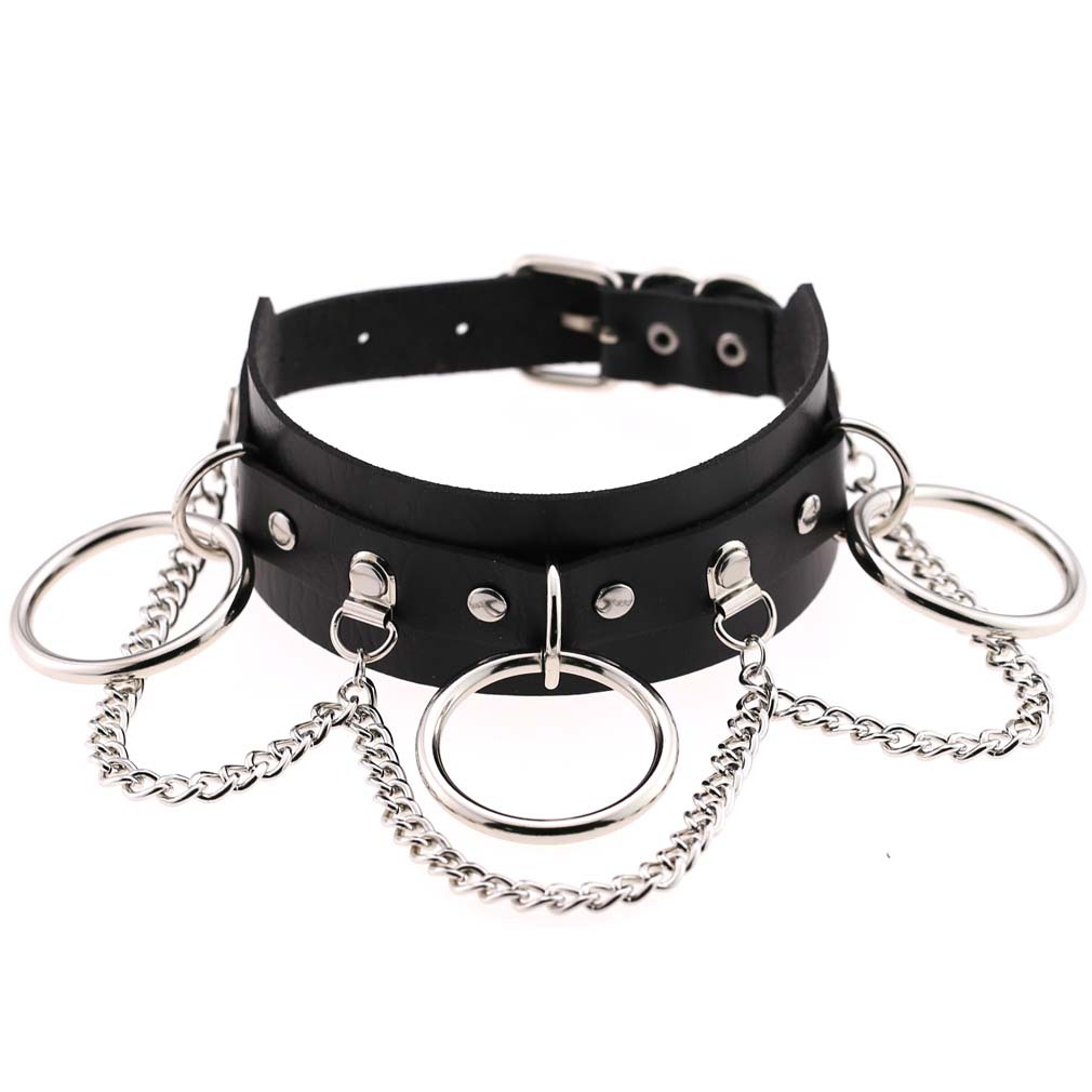 (image for) Metal O Ring Collar With Chain