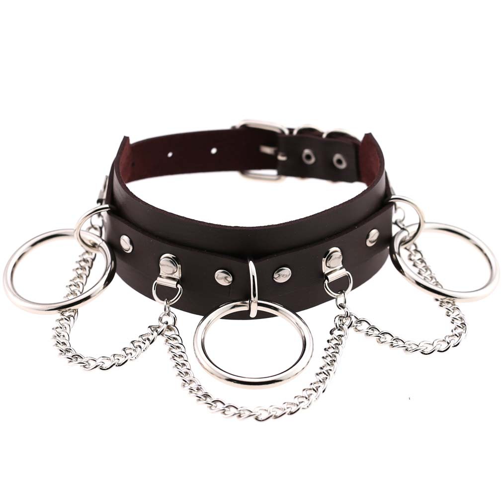 (image for) Metal O Ring Collar With Chain
