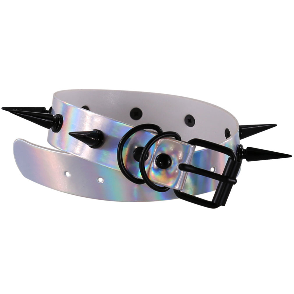 (image for) Laser Collar Spikes Punk Neck Collar
