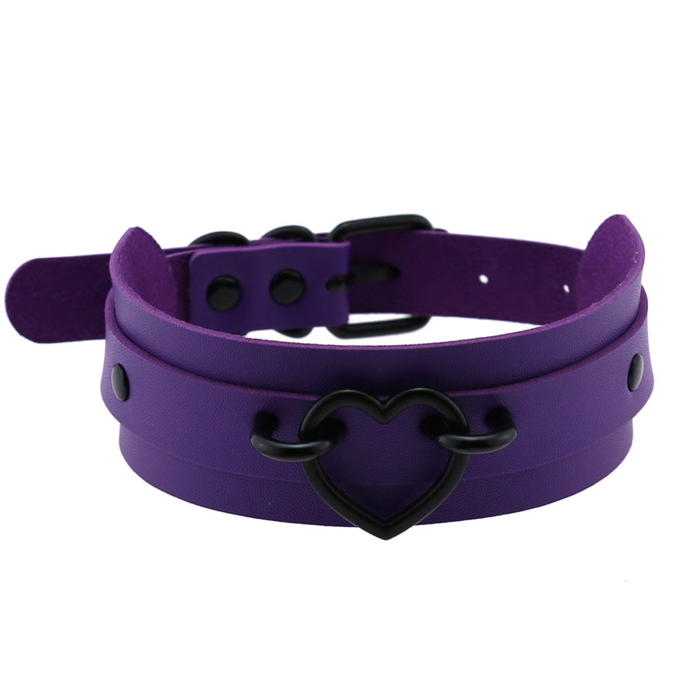 (image for) Black Heart Punk Collar