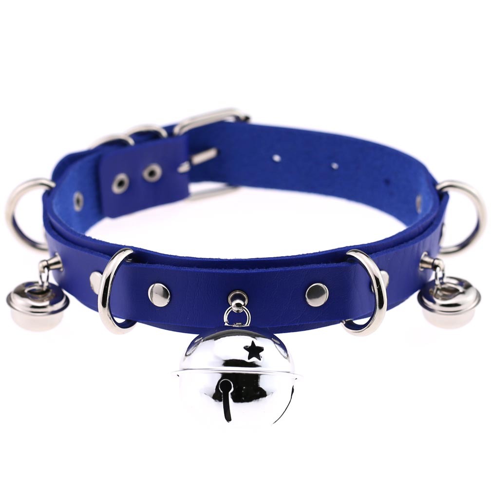 (image for) D Ring Punk Collar With Bell