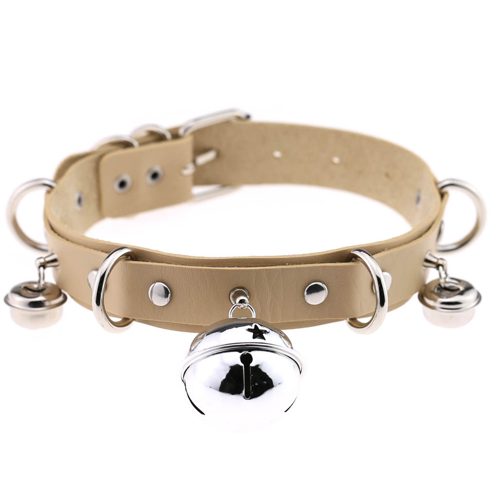 (image for) D Ring Punk Collar With Bell