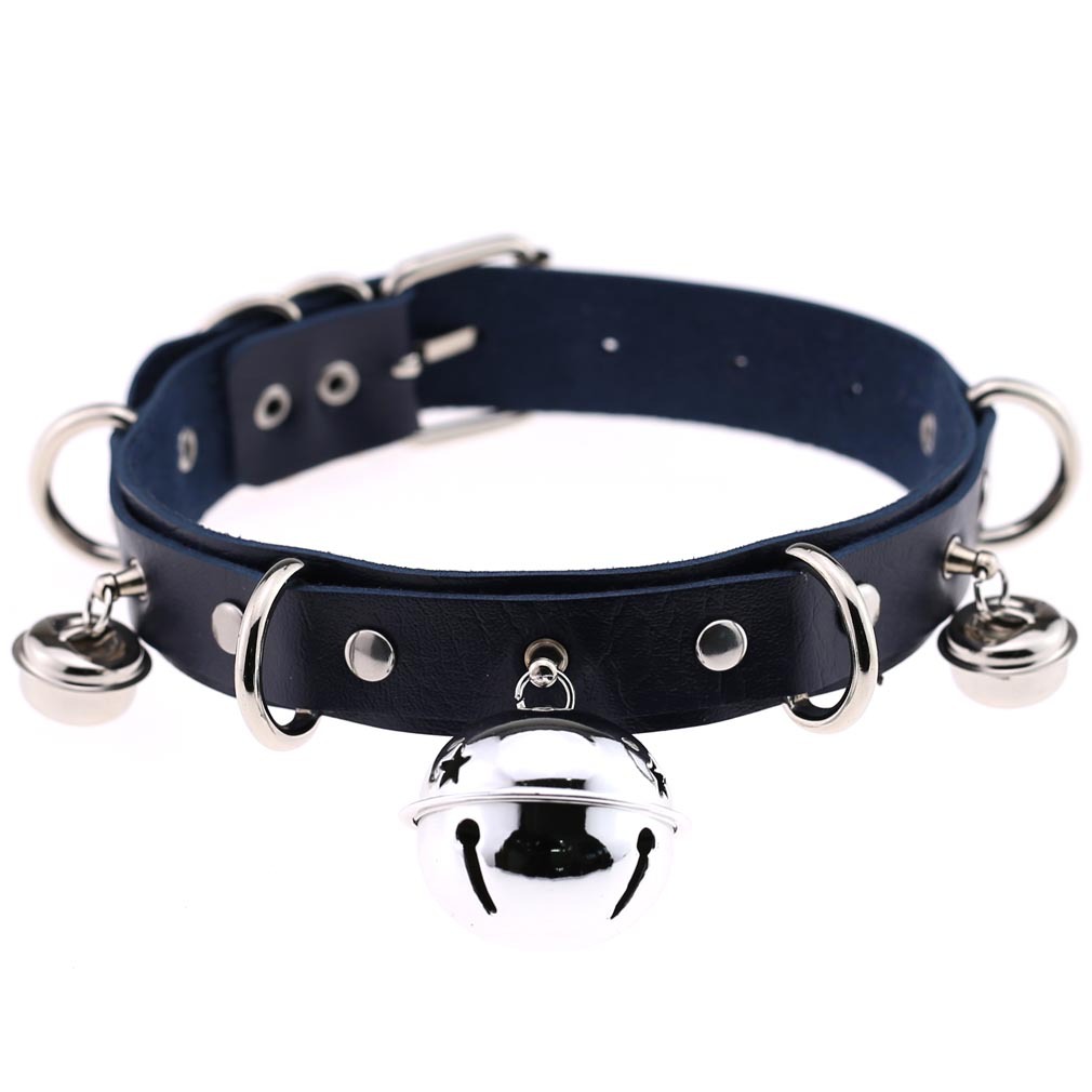 (image for) D Ring Punk Collar With Bell
