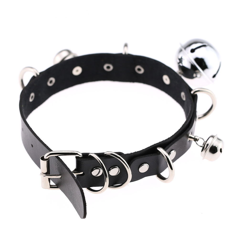 (image for) D Ring Punk Collar With Bell