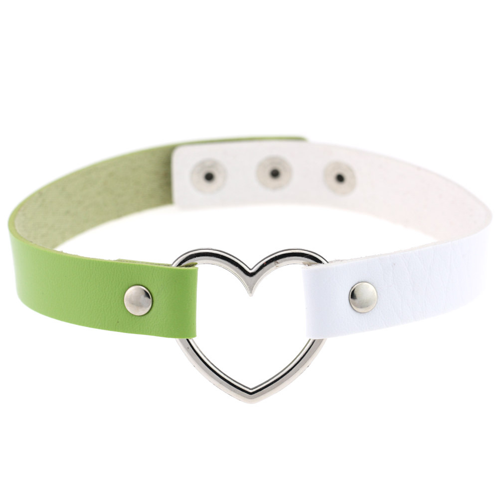(image for) Double Color Metal Heart Collar