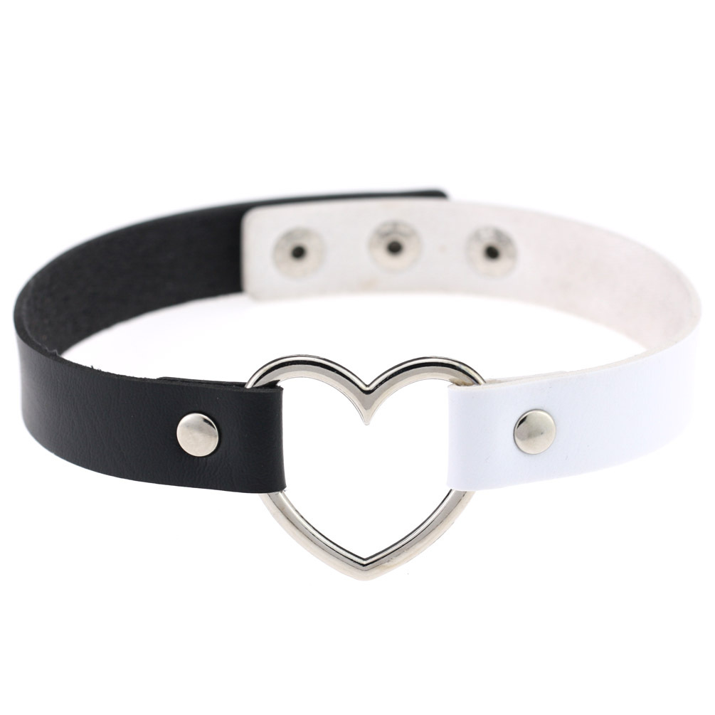 (image for) Double Color Metal Heart Collar