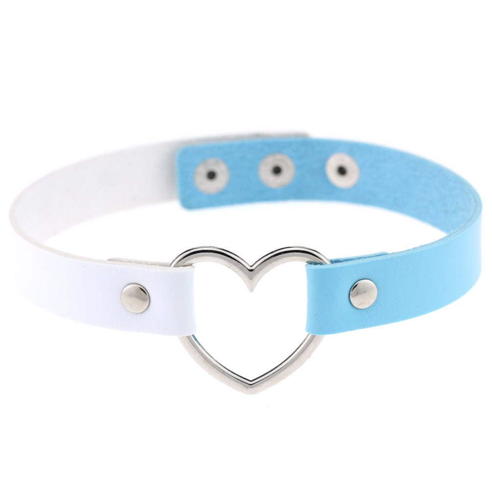 (image for) Double Color Metal Heart Collar