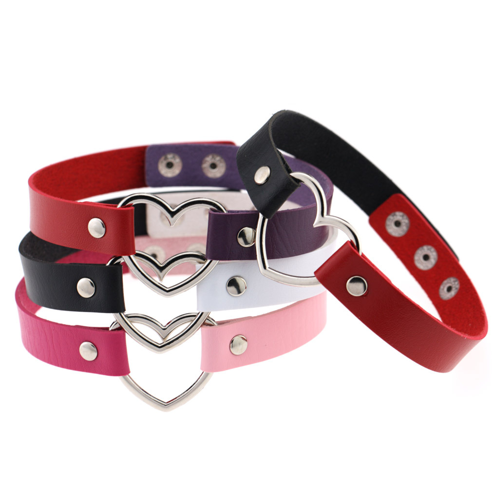 (image for) Double Color Metal Heart Collar