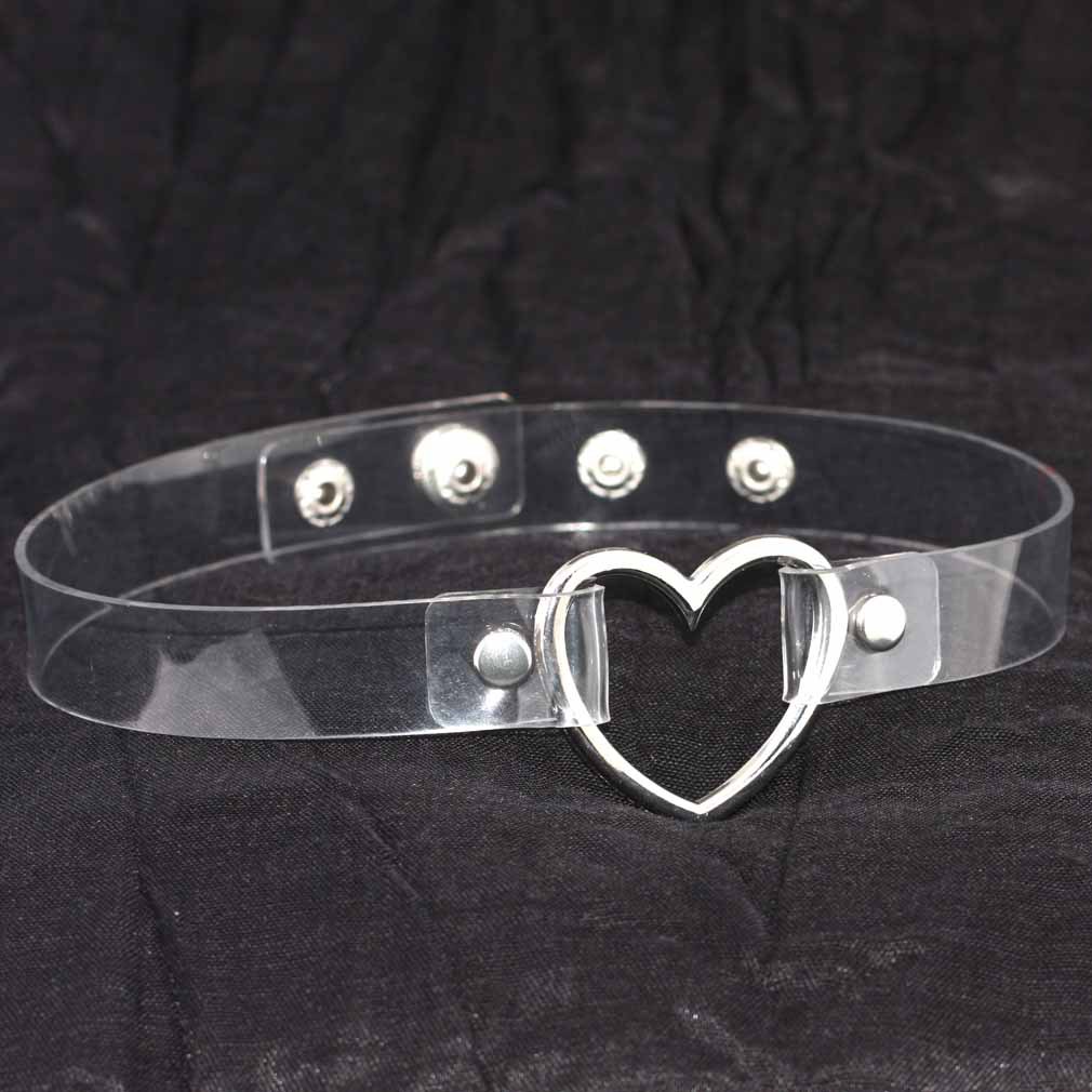 (image for) Metal Heart Collar - 4 Snap
